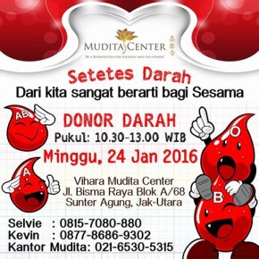 Donor Darah Mudita Terbuka Untuk Umum Donor Darah Mudita Terbuka Untuk Umum